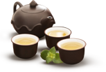 茶道茶杯茶壶小图标分割线